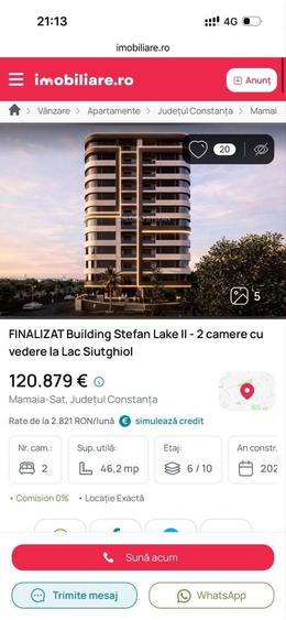APARTAMENT Constanta 2 camere 47 mp !! Ocazie redus de la 120 la 90 cu tva !!! - 1