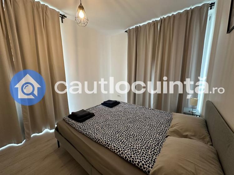 Apartament cu 2 camere semidecomandat, mobilat în Băneasa