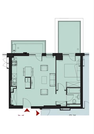 Apartament cu 2 camere în Floreasca