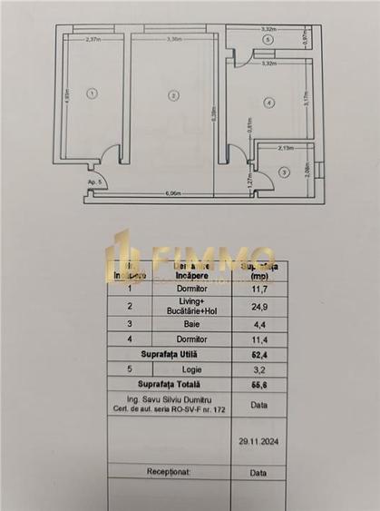 Apartament cu 3 camere decomandat în Central