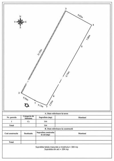 Teren 304 mp Pretabil Comercial - 1