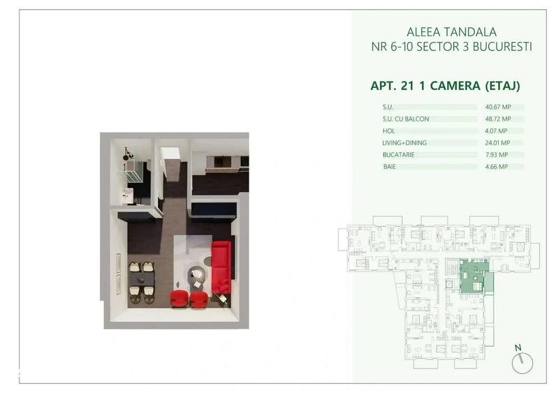 Apartament cu 7 camere decomandat în Mihai Bravu