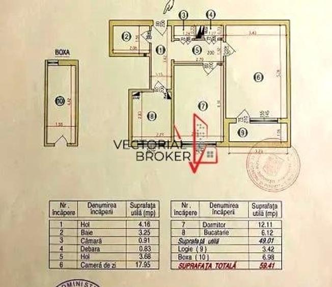 Apartament cu 2 camere decomandat în Sălăjan