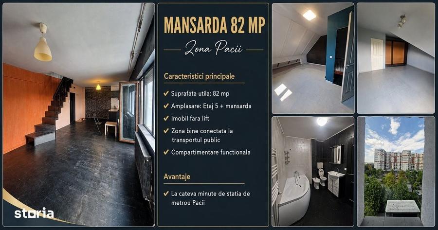 Apartament cu 3 camere în Păcii