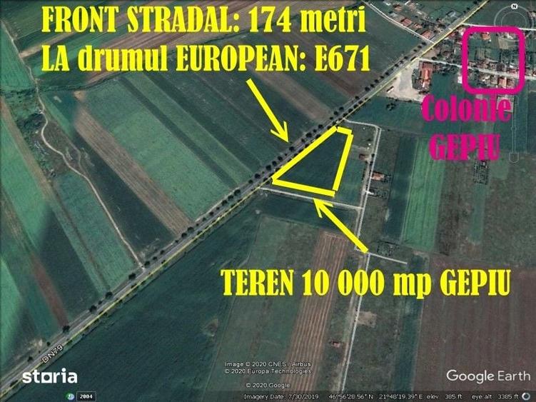 Teren de 10000 mp, în Gepiu