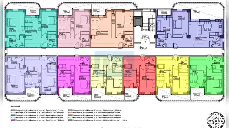 Apartament cu 3 camere decomandat în Hotvon