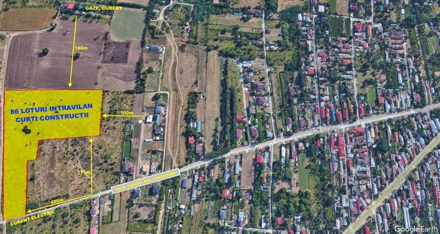 Teren Construcții intravilan de 350 mp, în Est