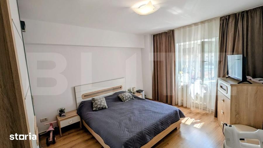 Apartament 3 camere, 58 mp, complet renovat mobilat, etaj 2 lift, zona - 2