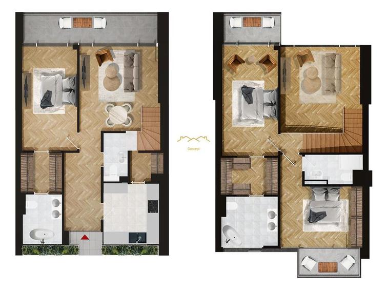 DUPLEX 4 CAMERE BLOC NOU PIATA VICTORIEI 176MP - 8