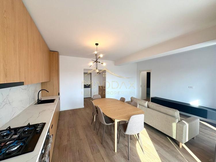 Apartament cu 2 camere semidecomandat, mobilat în Băneasa