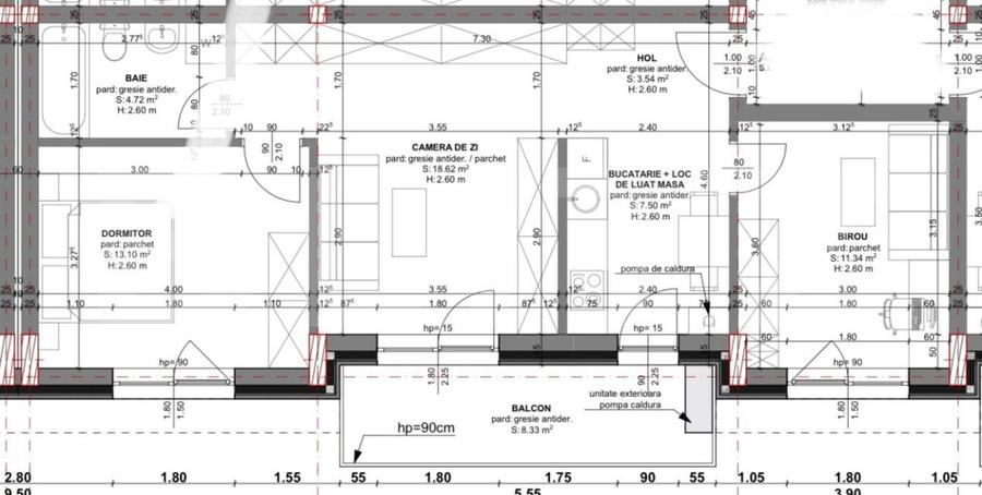 Apartament cu 3 camere semidecomandat în Iris