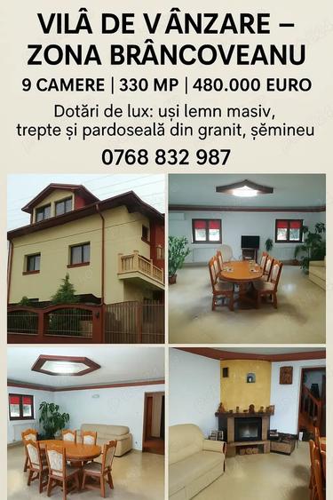 Casă cu 6 camere cu Teren 200 Mp în Brâncoveanu