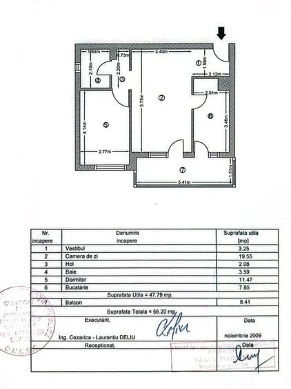 Apartament cu 2 camere semidecomandat în Titan