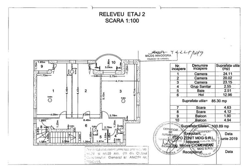 Birou, de 88 mp, în Central