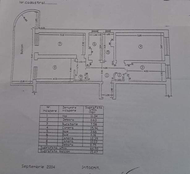 Apartament cu 3 camere decomandat, mobilat în Gării