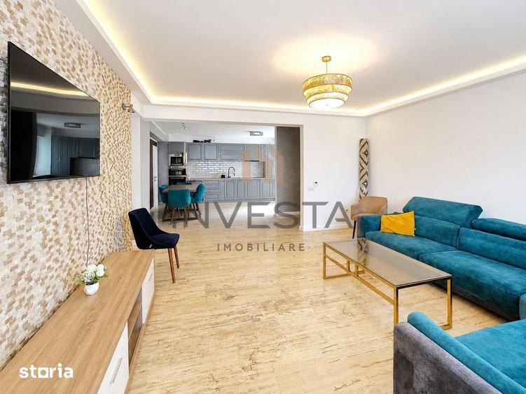 Apartament cu 4 camere semidecomandat, mobilat în Borhanci