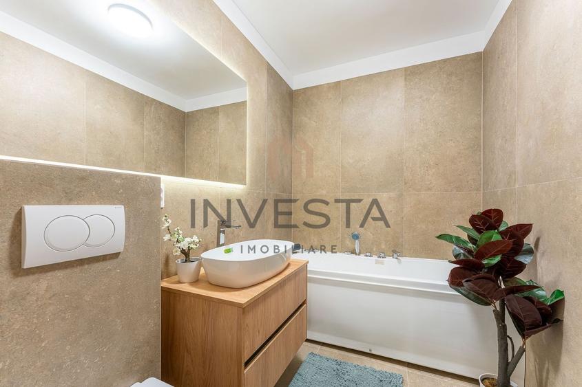Apartament cu 2 camere semidecomandat, mobilat în Între Lacuri