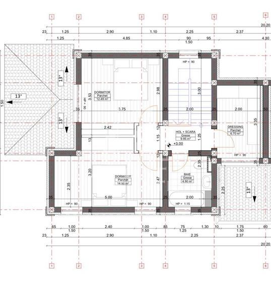Duplex cu 4 camere cu Canalizare în Giroc