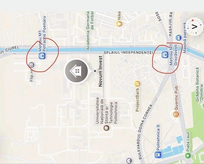 Apartament cu 2 camere, mobilat în Splaiul Independenței