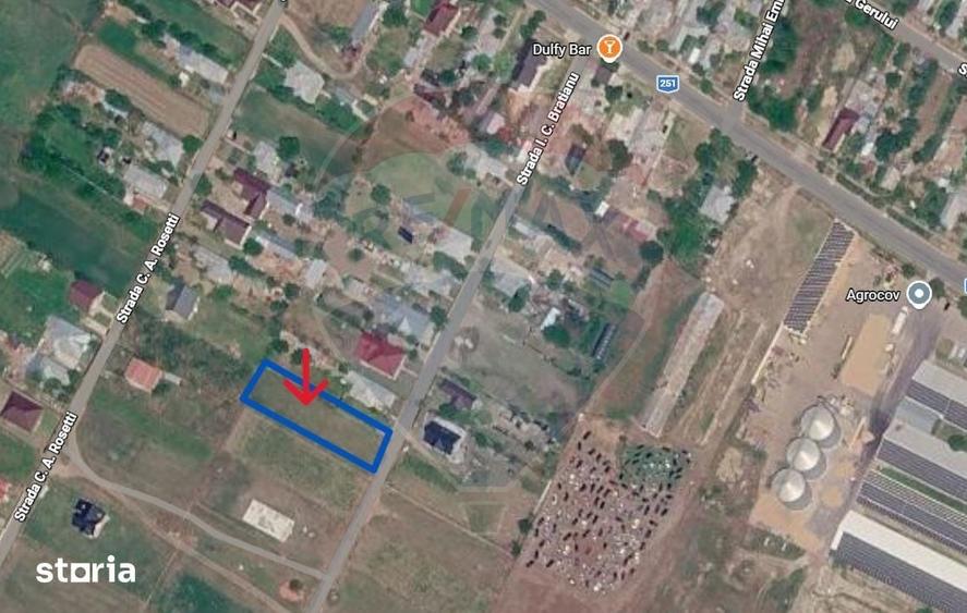 Teren de 1400 mp, în Costache Negri