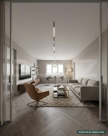 Apartament 2 camere, 48mp, etaj intermediar, balcon, parcare, VIVO - 8