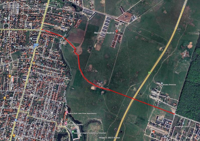 Teren Construcții intravilan de 830 mp, în Voluntari