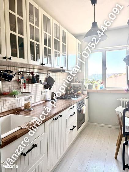 Apartament cu 3 camere decomandat, mobilat în Vatra Luminoasă