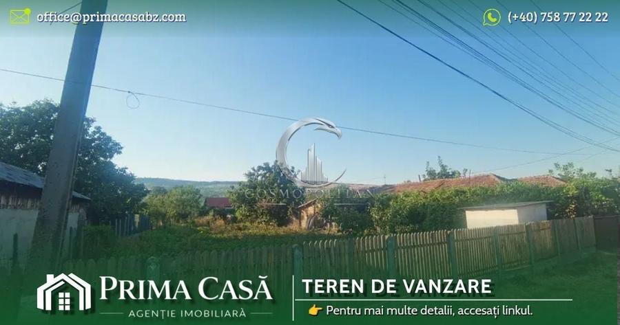 Teren Construcții intravilan de 1945 mp, în Pietroasele