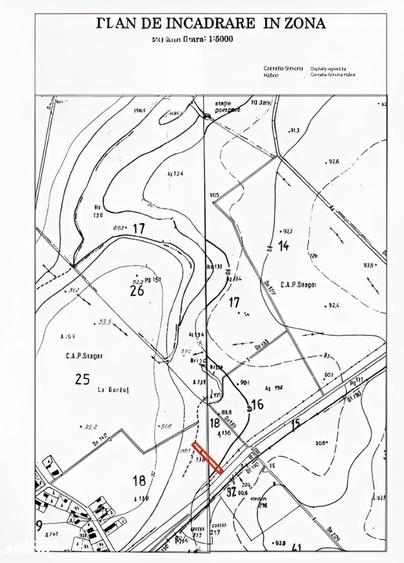 Teren de 995 mp, în Snagov