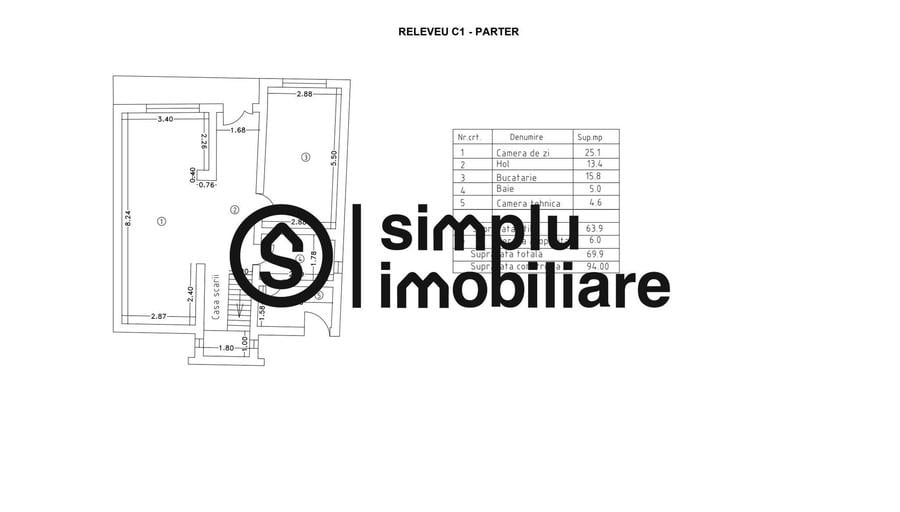 Casă cu 4 camere cu Teren 258 Mp în Bordei