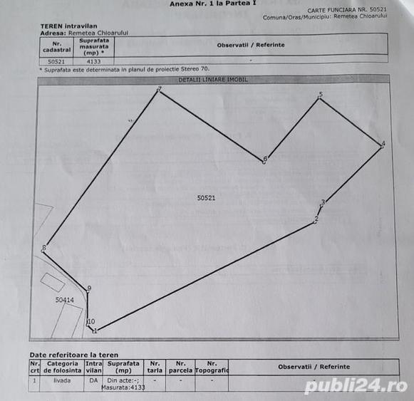 Teren de 4100 mp, în Remetea Chioarului