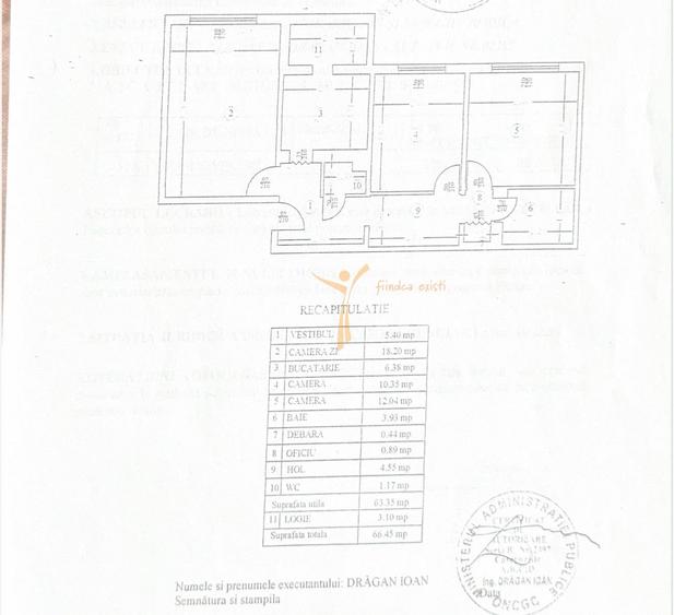Apartament cu 3 camere decomandat, mobilat în Rahova