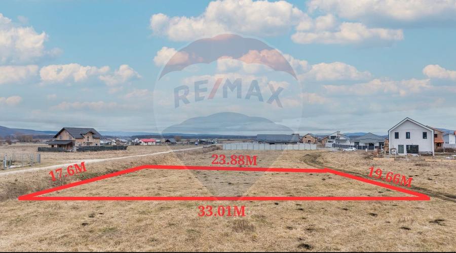 Teren Construcții intravilan de 500 mp, în Hărman