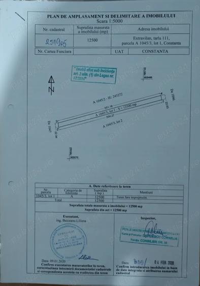 Teren de 12500 mp, în Viile Noi