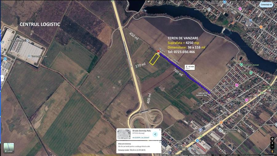 Teren Construcții intravilan de 4250 mp, în Unirii