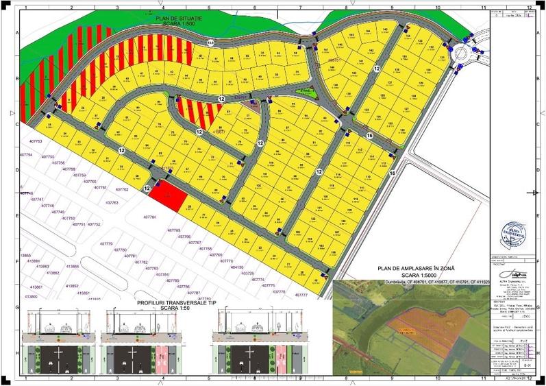 Teren Construcții intravilan de 601 mp, în Dumbrăvița