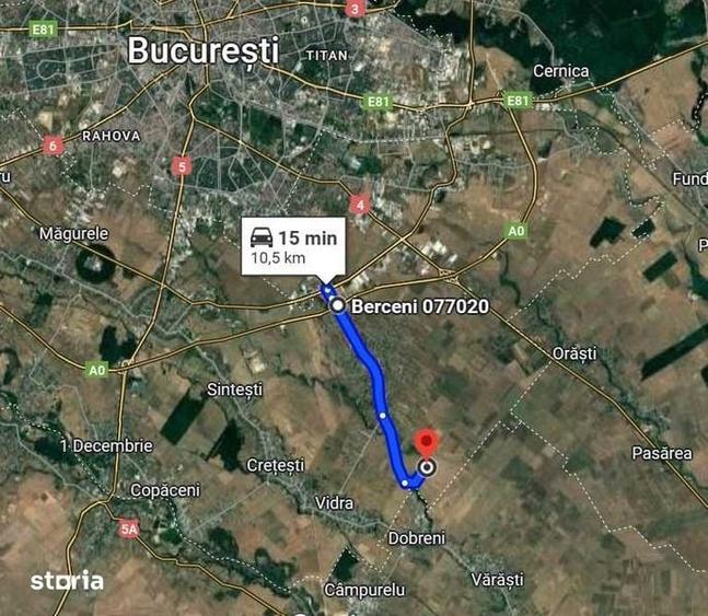 Teren de 400 mp, în Vărăști
