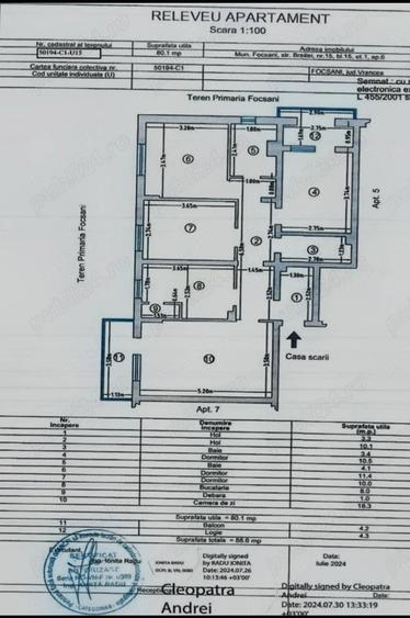 Vand apartament 4 camere, strada Brailei, Focsani - 1