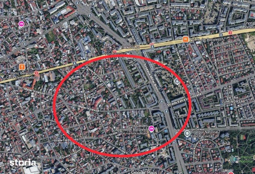 Teren de 1018 mp, în Iancului