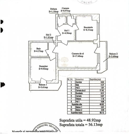 2 Camere cu doua balcoane Et. 4/8 Zona Gorjului - 11