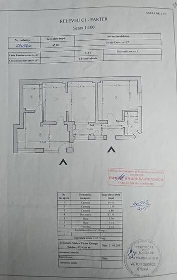 Casă individuală cu 4 camere cu Teren 200 Mp în 13 Septembrie