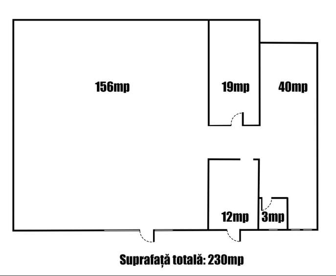 Spațiu comercial, de 230 mp, în Aviației