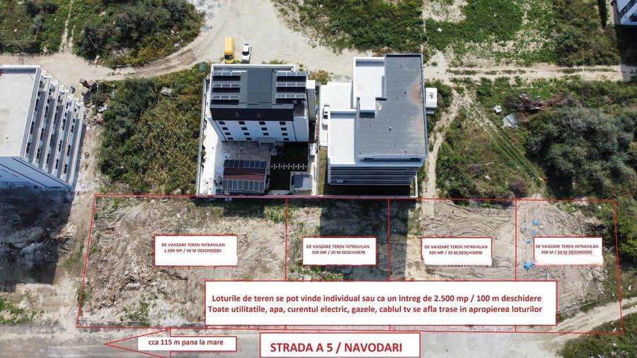 Teren Construcții intravilan de 1000 mp, în Nord