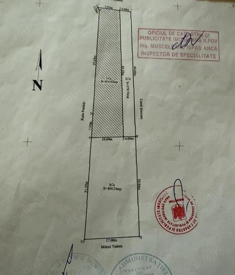Teren de 500 mp, în Central