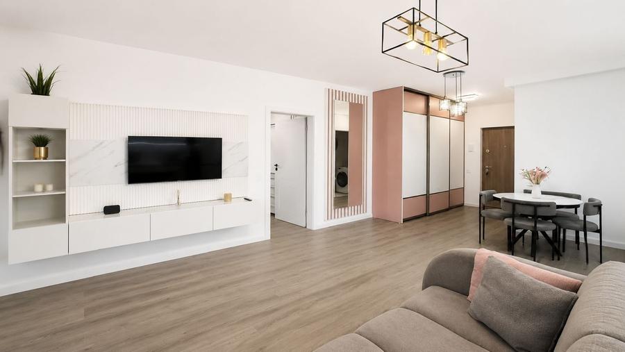 Apartament cu 2 camere semidecomandat, mobilat în Florești