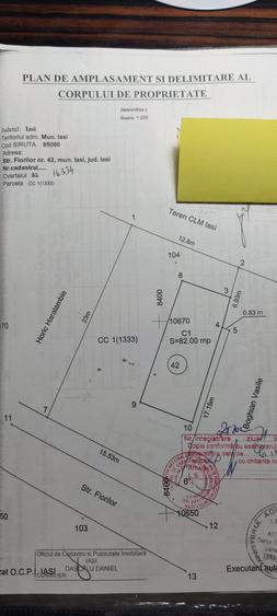 Teren de 340 mp, în Central