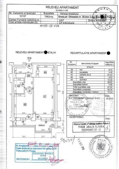 Apartament cu 2 camere semidecomandat în Central