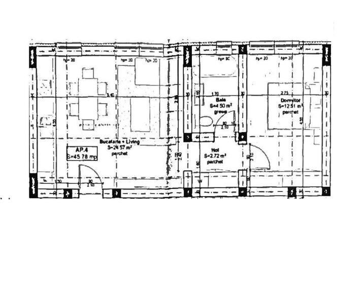 Apartament cu 2 camere semidecomandat în Girocului