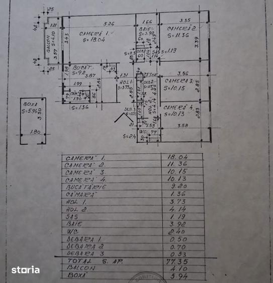 Apartament cu 4 camere decomandat în Gheorgheni