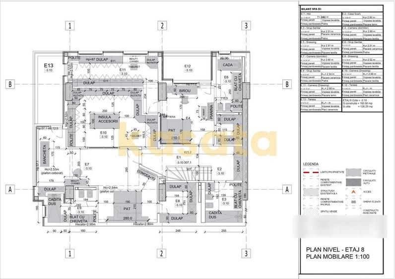 Penthouse I etaj 8-9-10 I terasa 100 mp I 225 mp utili I ... - 9
